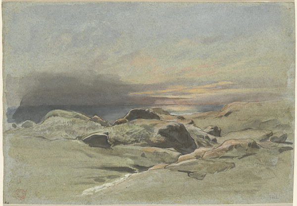 Sunset from a Rocky Coastline 1842
