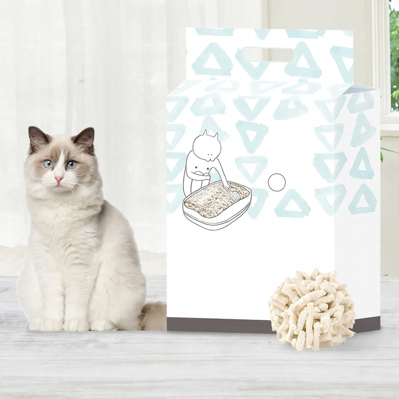 Tofu and Bentonite Cat Litter with Green Tea Scent
