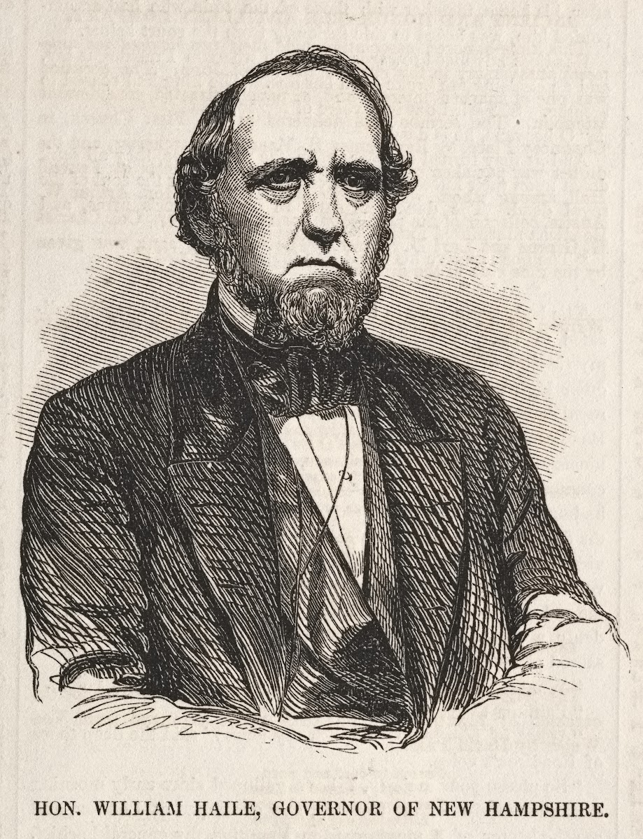 Hon William Haile Governor of New Hampshire 1857