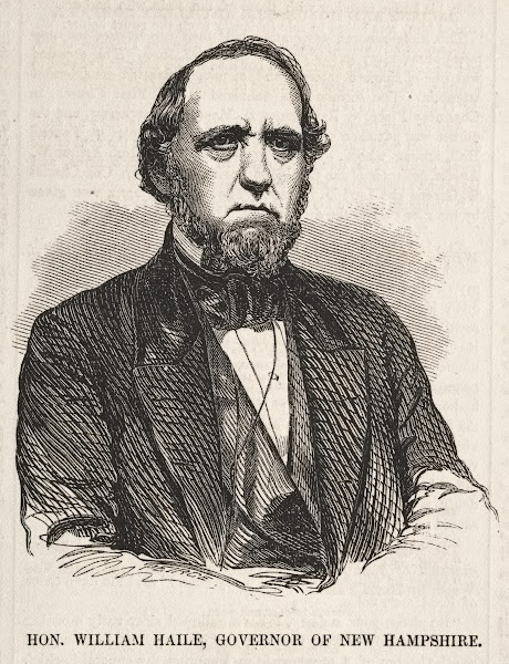 Hon William Haile Governor of New Hampshire 1857