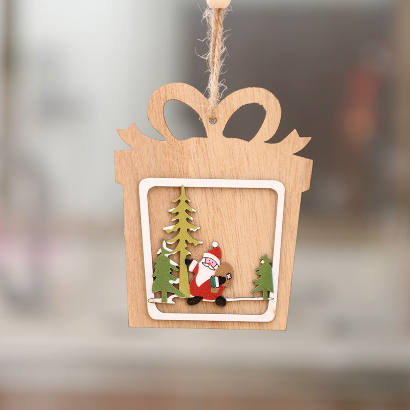 Wooden Christmas ornament, laser engraved