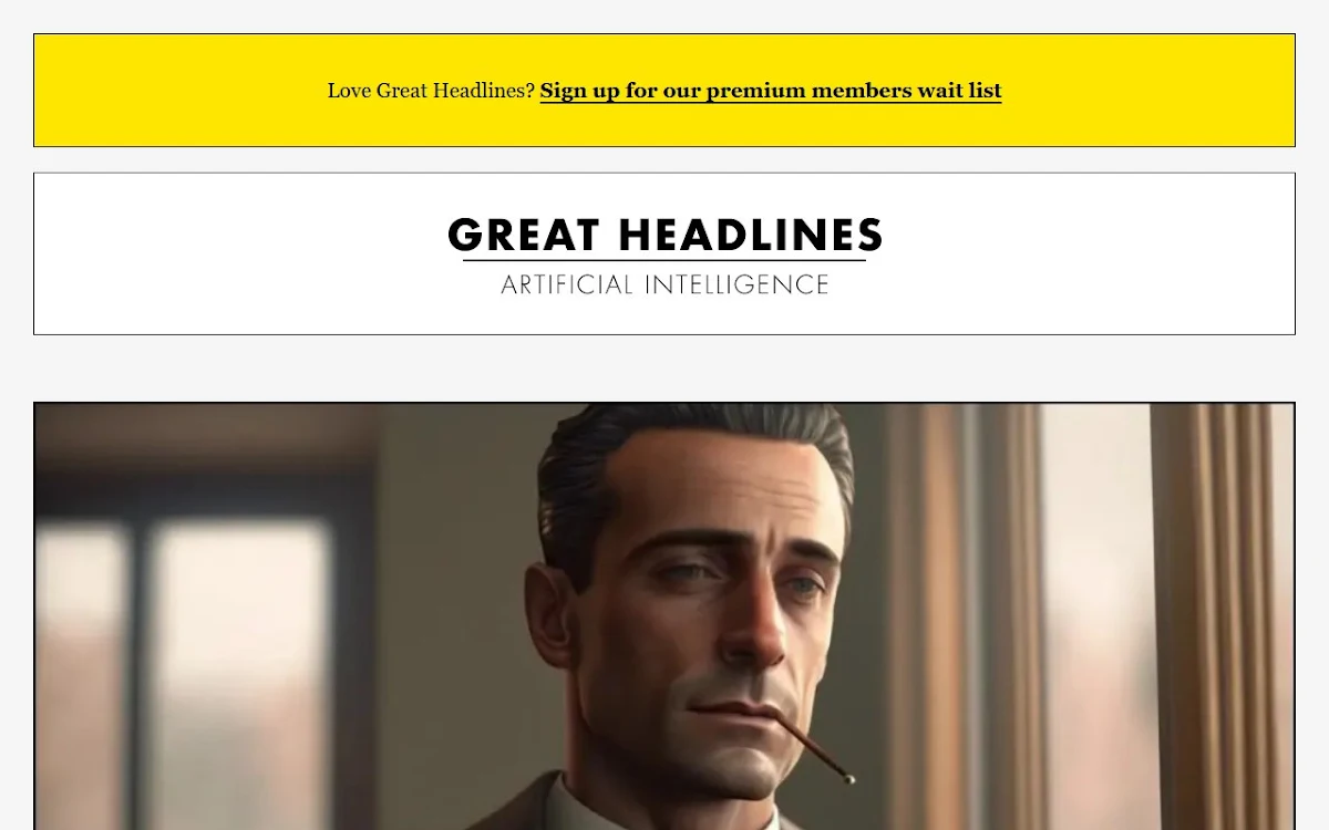 Captura de Great Headlines