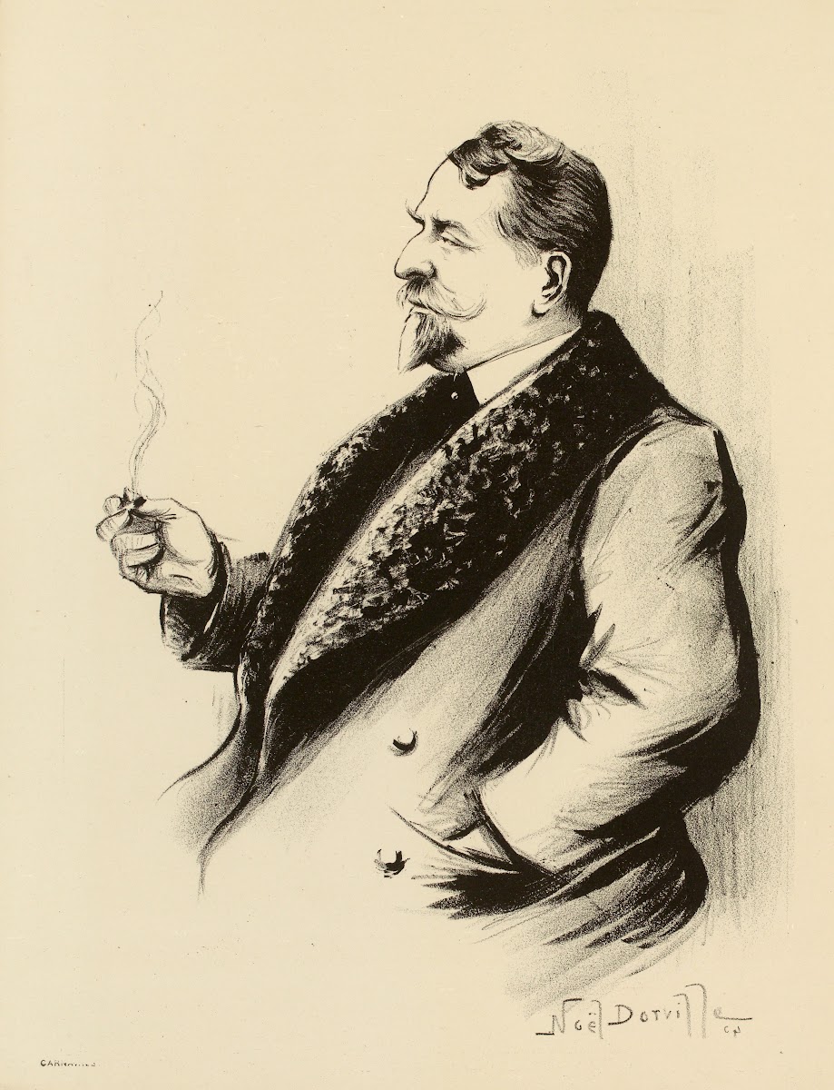 Portrait dinconnu au manteau au col dastrakan 1904