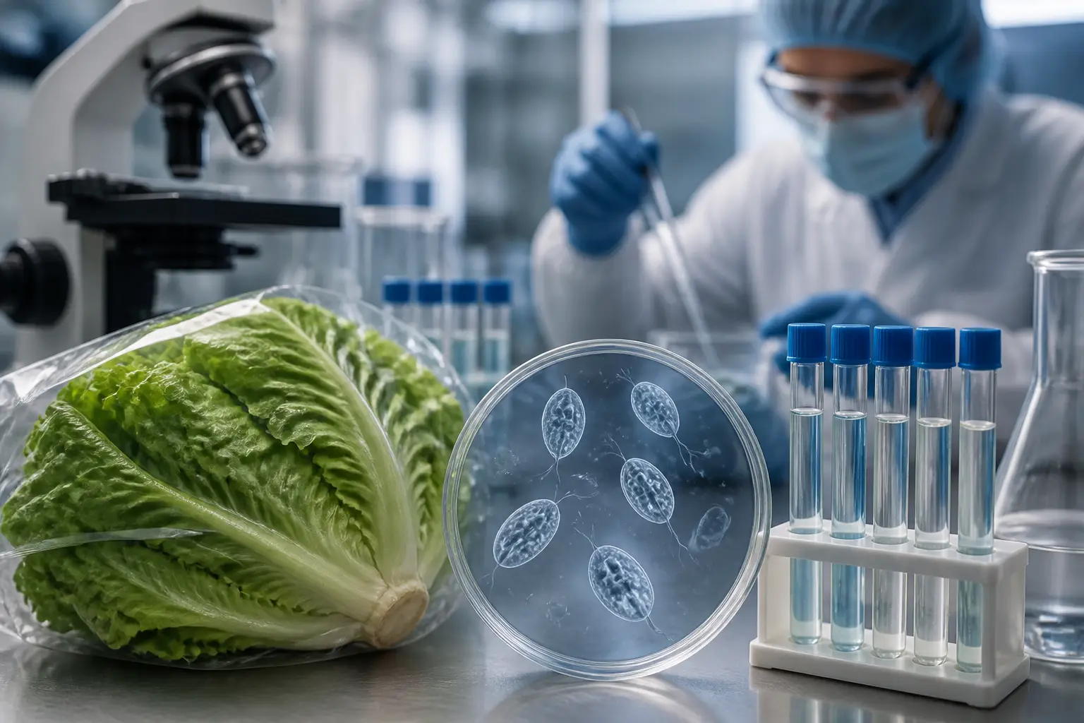 Editorial image for US cyclosporiasis outbreak linked to imported lettuce ends, CDC says