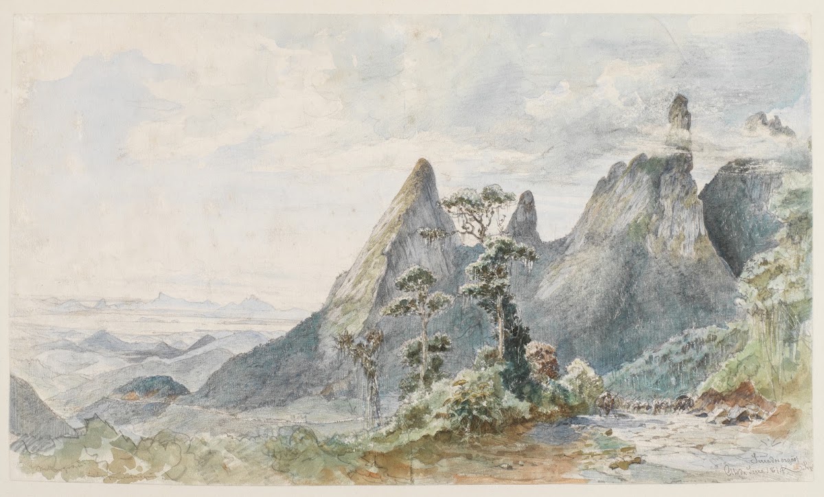 Blick zum Orgelgebirge 1861