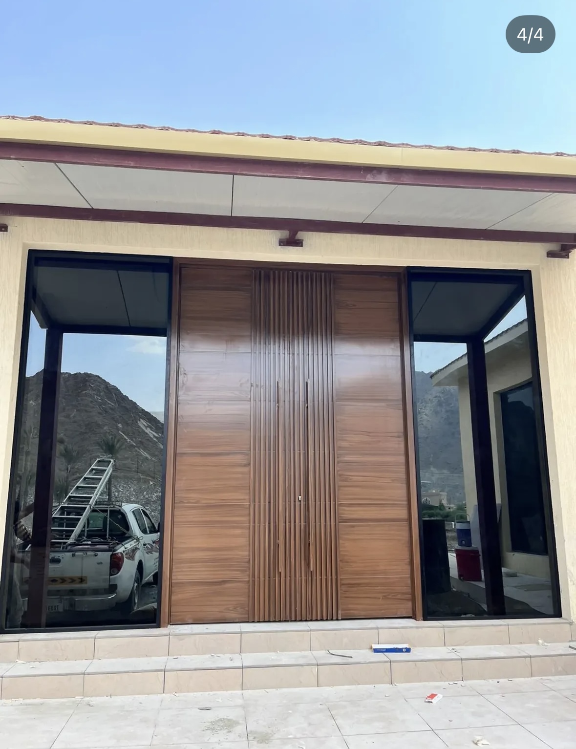 Custom entrance door metal works UAE — Al Taher Group Fujairah