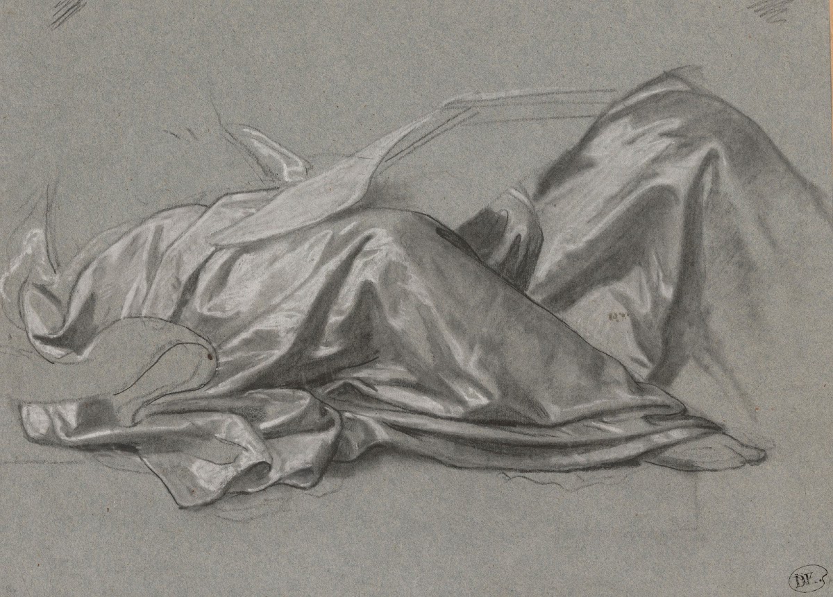 Draped Fabric of the Figure Symbolising the Renaissance