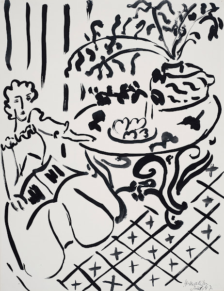 Fille Assise À Table 1947