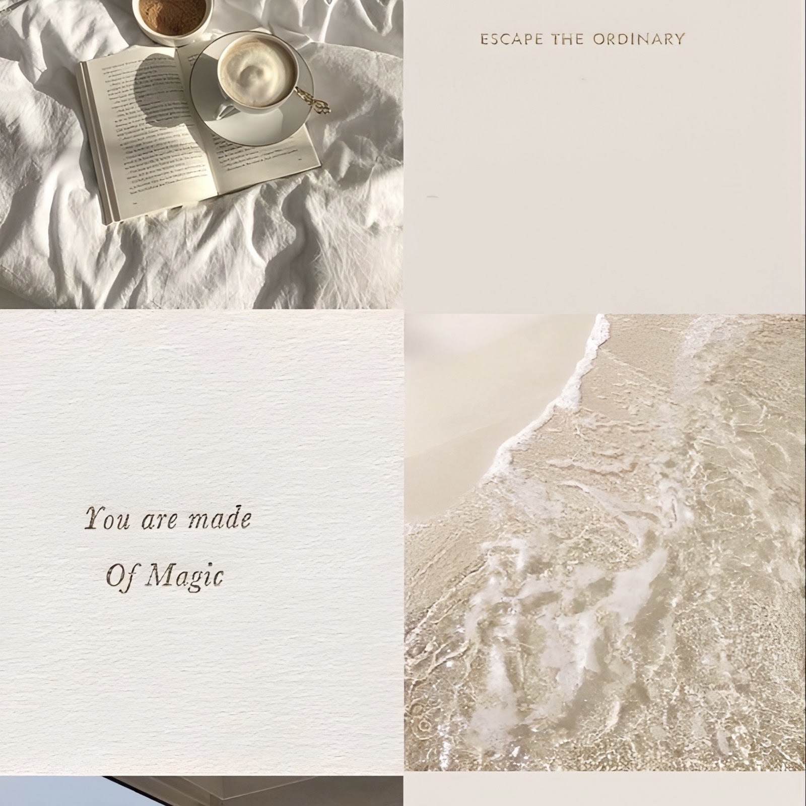 Download Cozy Neutral Aesthetic Mood Board Full HD iPhone