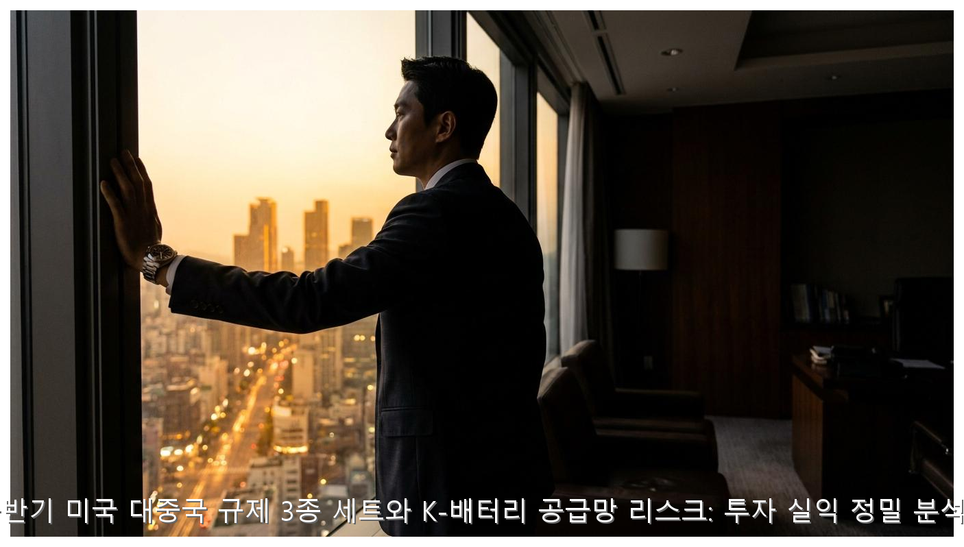 2026 하반기 미국 대중국 규제 3종 세트와 K-배터리 공급망 리스크: 투자 실익 정밀 분석 보고서 핵심 안내 및 분석 인포그래픽 (6)