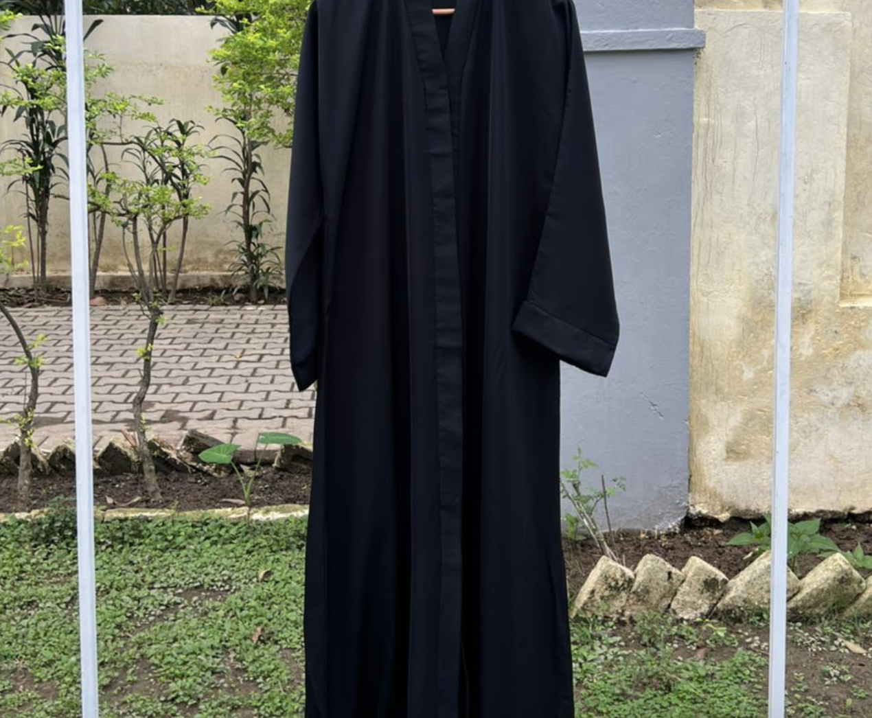 Classic Black Open Abaya