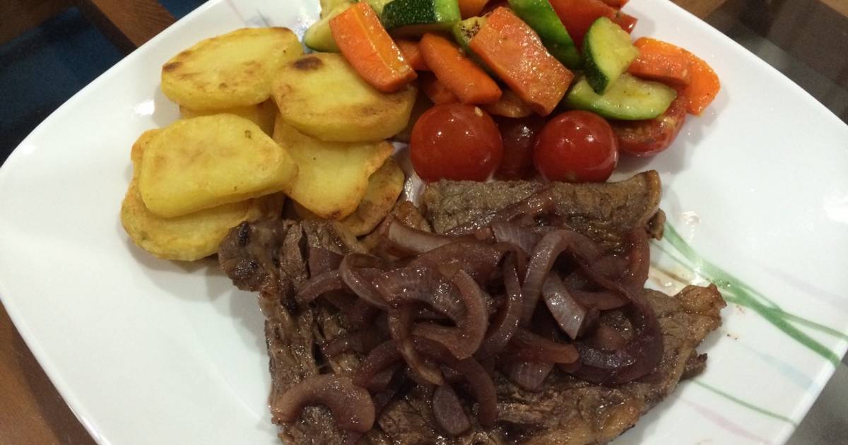 Beefsteak sốt rượu vang (hoặc sốt Teriyaki)