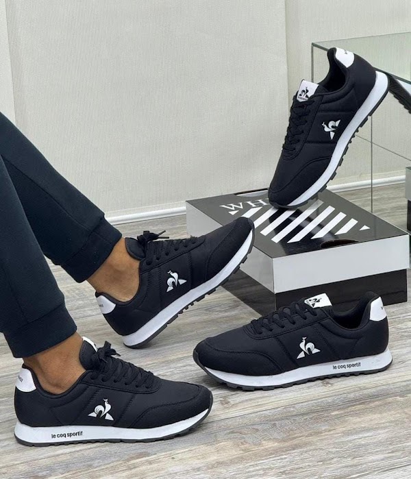 Le Coq Sportif Negro Blanco 2
