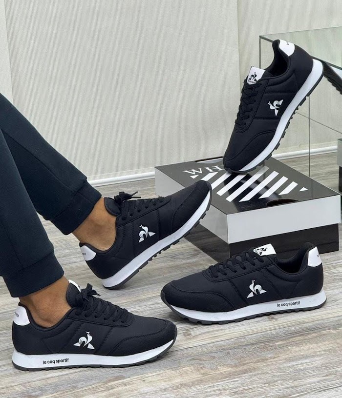 Le Coq Sportif Negro Blanco 2