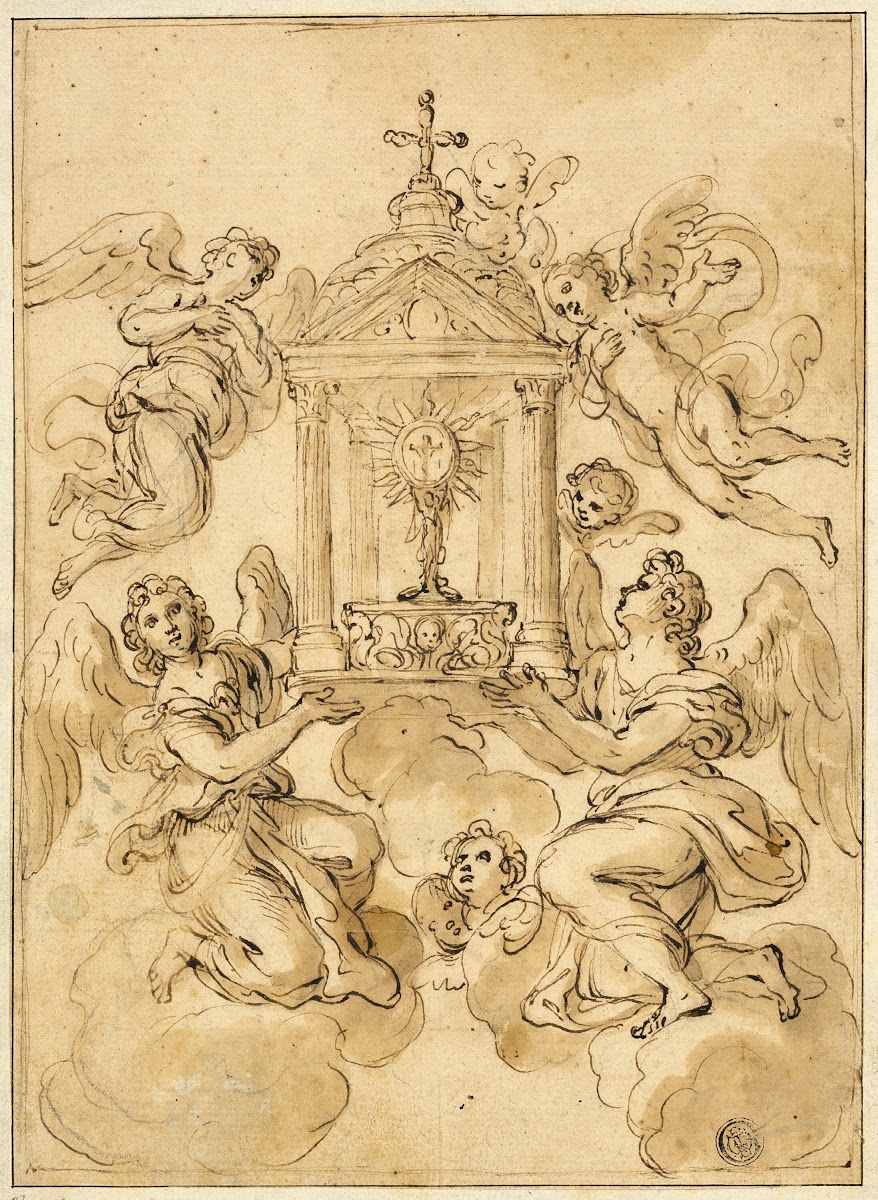 Monstrance Borne by Angels