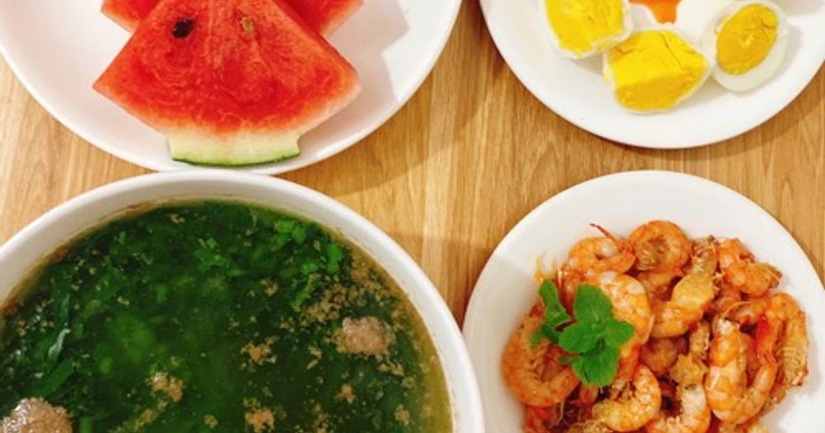 Bữa cơm bình dị ngày thường cho 3 người