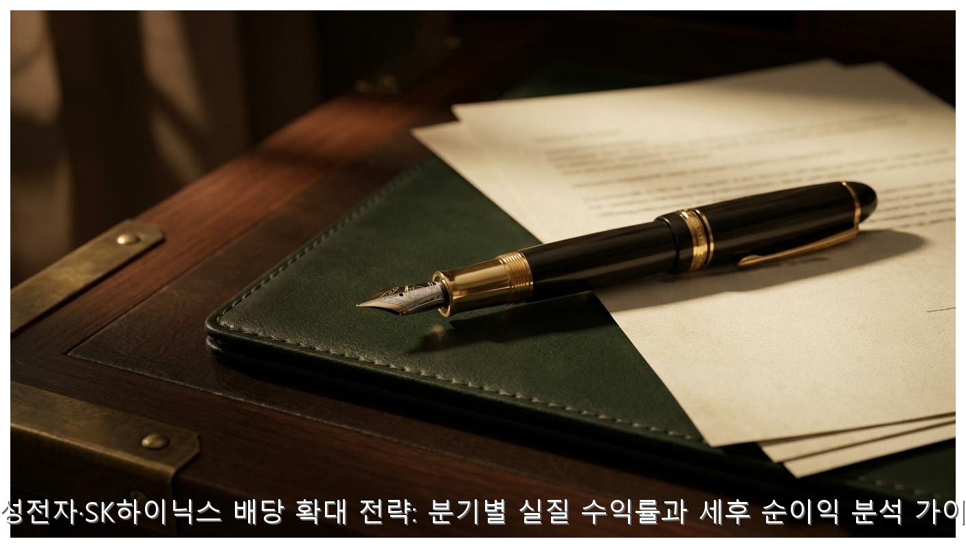 삼성전자·SK하이닉스 배당 확대 전략: 분기별 실질 수익률과 세후 순이익 분석 가이드 핵심 안내 및 분석 인포그래픽 (6)