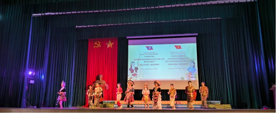 Trường Đại học Tây Bắc tổ chức chào mừng Kỷ niệm 48 năm Ngày Quốc khánh Nước CHDCND Lào (02/12/1975 - 02/12/2023) cho lưu học sinh lào đang học tập tại Trường