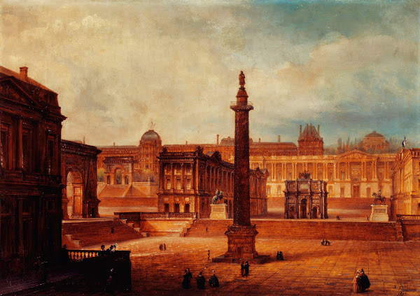 Vue composite des monuments parisiens 1836