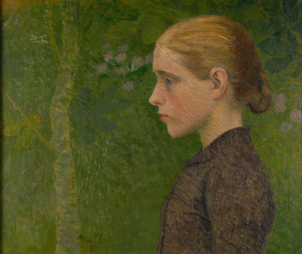 Jeune paysanne en buste 1891