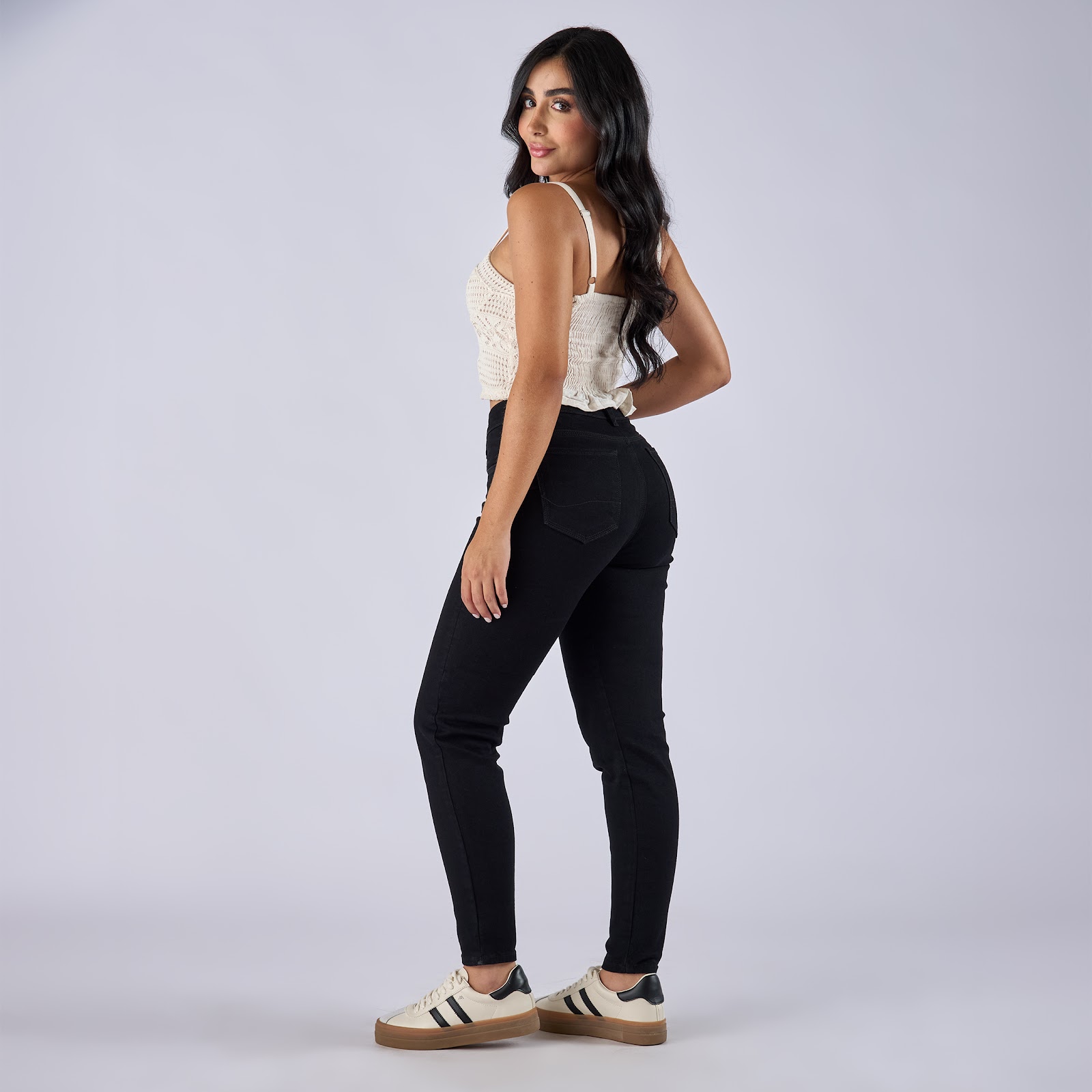 Jean dama skinny tiro medio licrado  - Vista 3