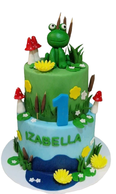 Frog Themed Icing Cake BC-NC723