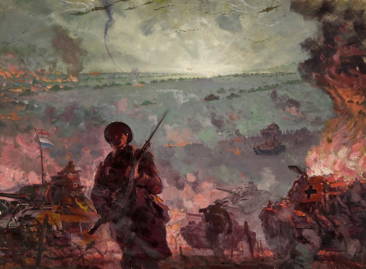 Invasion scene in Europe 1939 1946