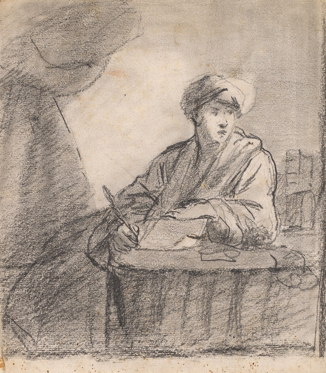 Seated Man at Table