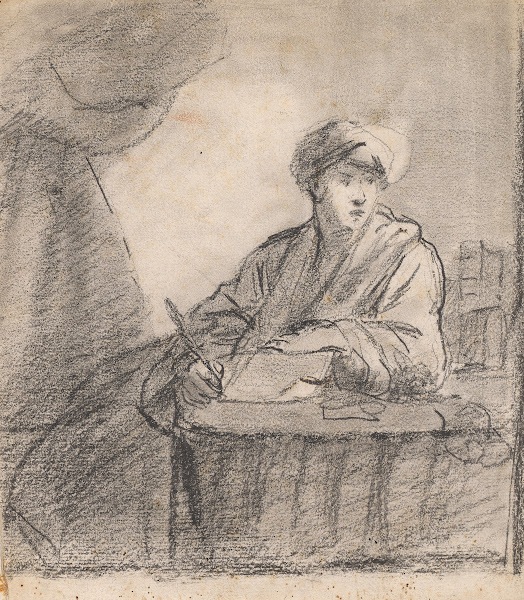 Seated Man at Table