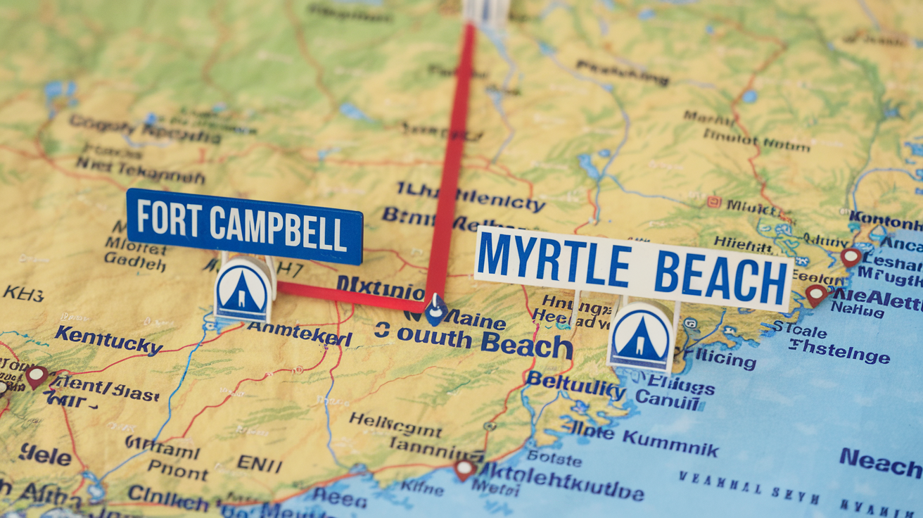 Distance from Fort Campbell to Myrtle Beach, SC: Travel Guide