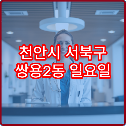천안시 서북구 쌍용2동 일요일 치과 진료 병원 주말 신경 치료 가능