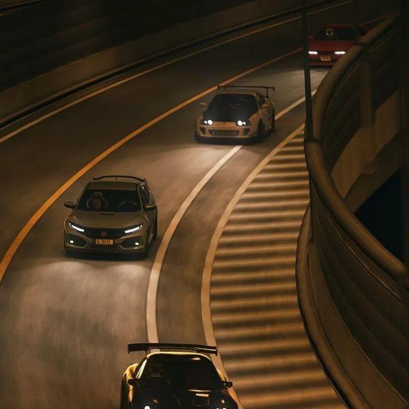 Download JDM Sports Cars At Night iPhone