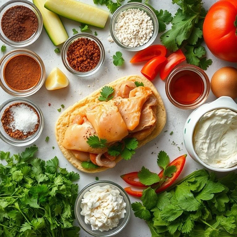 Ingredients for Chicken Torta Sandwich (Mexican Street Food Style) – Quick & Homemade Comfort