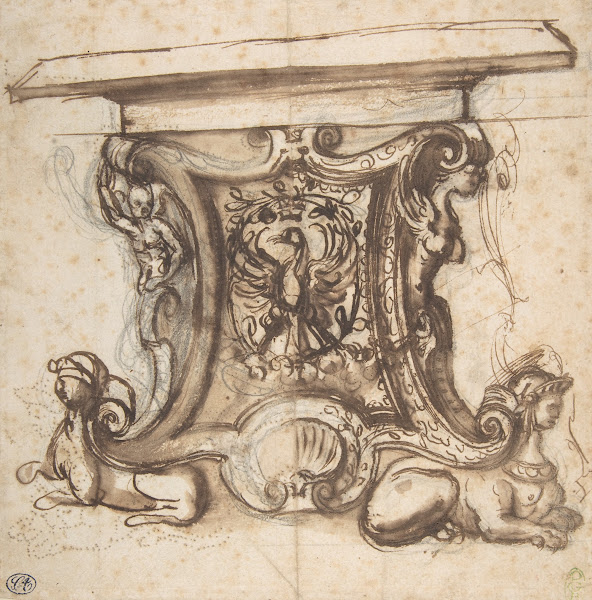 Design for the End Pier of a Table 153791