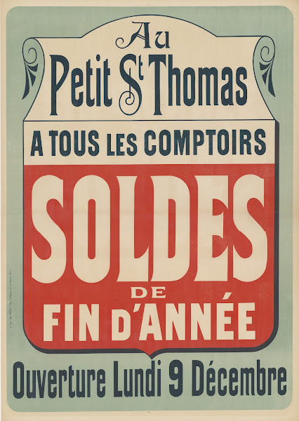 Au Petit St Thomas A tous les comptoirs Soldes de fin dannée 1898