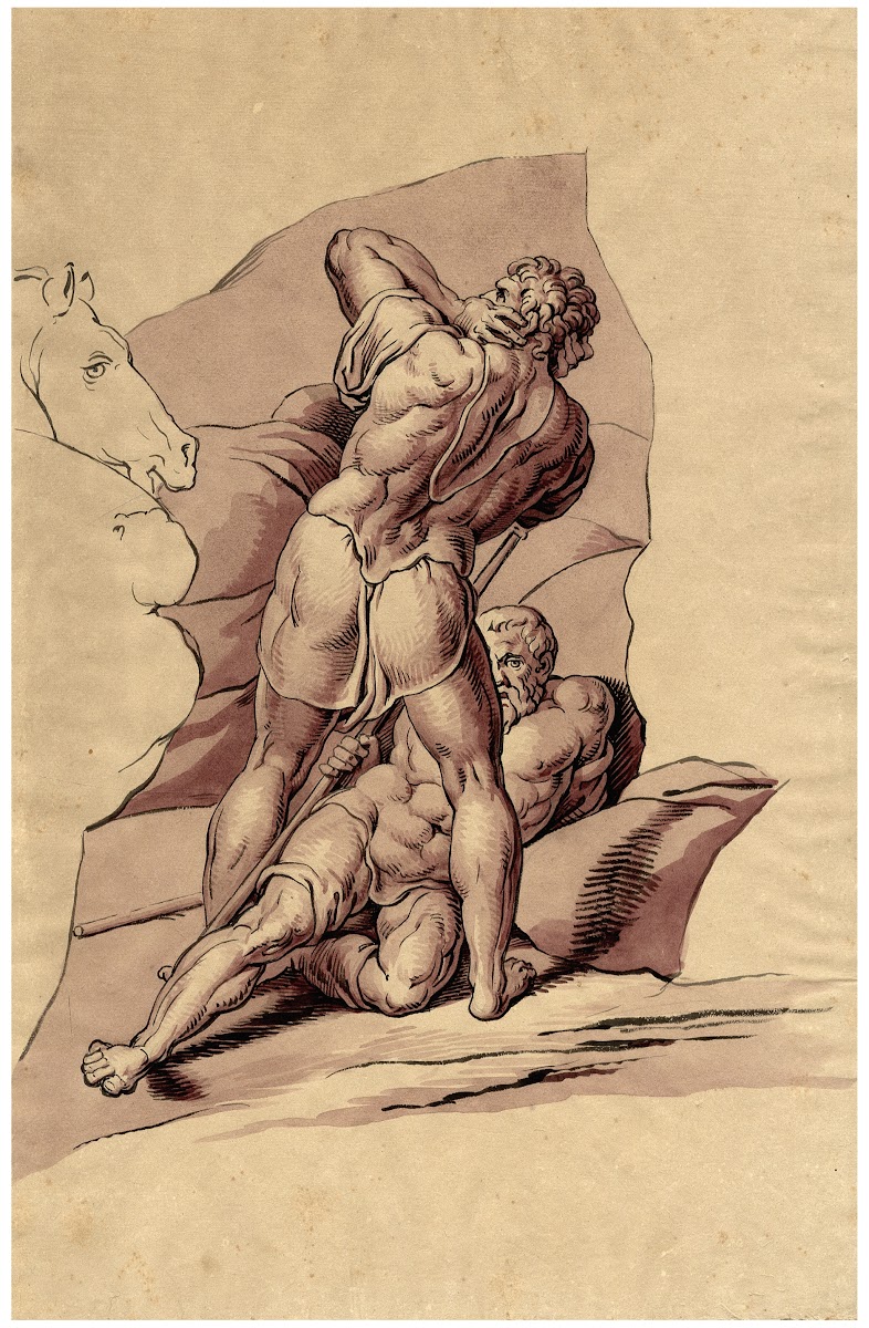 Detail v De bekering van Paulus