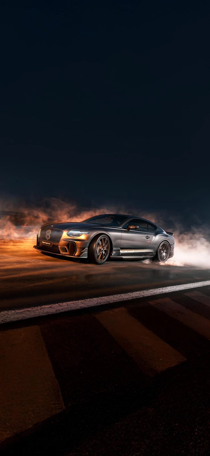 Mansory Bentley Continental GT Drift - Automotive Photography 2K iPhone Wallpaper (1772x3839)