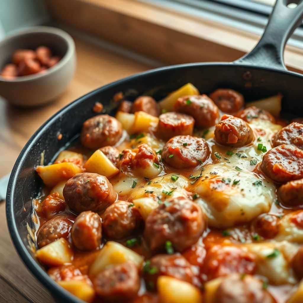 One-Pan Sausage and Potatoes Easy Weeknight Dinner – 40-Minute Comfort Food