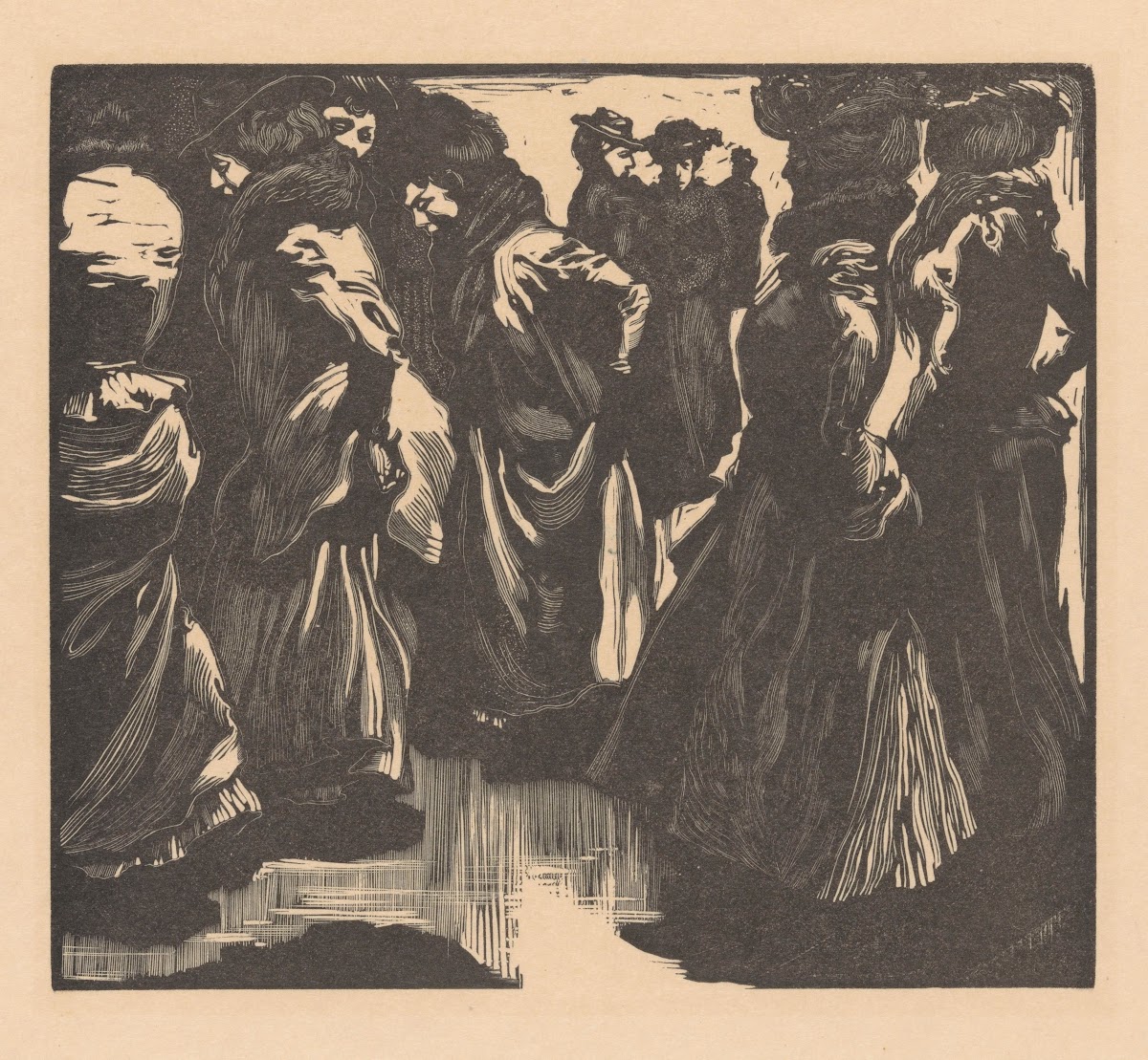Vrouwen in de regen