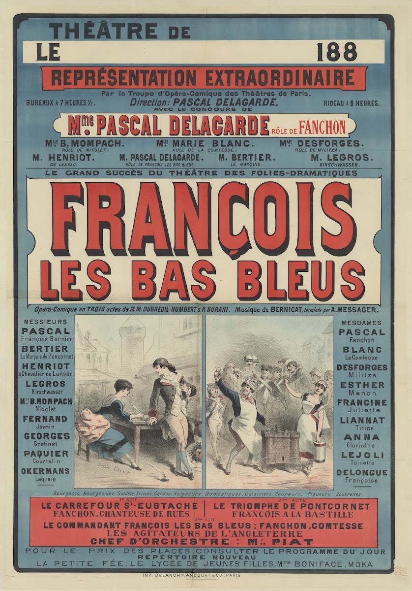 François les bas bleus 1884