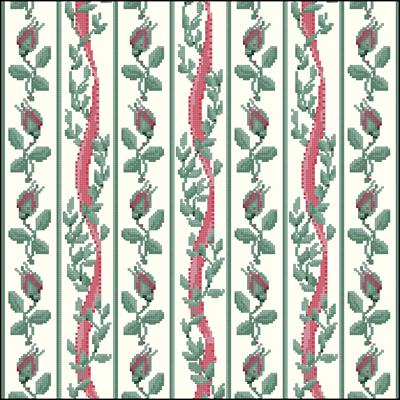 CMP 330073 Flowers In Stripes