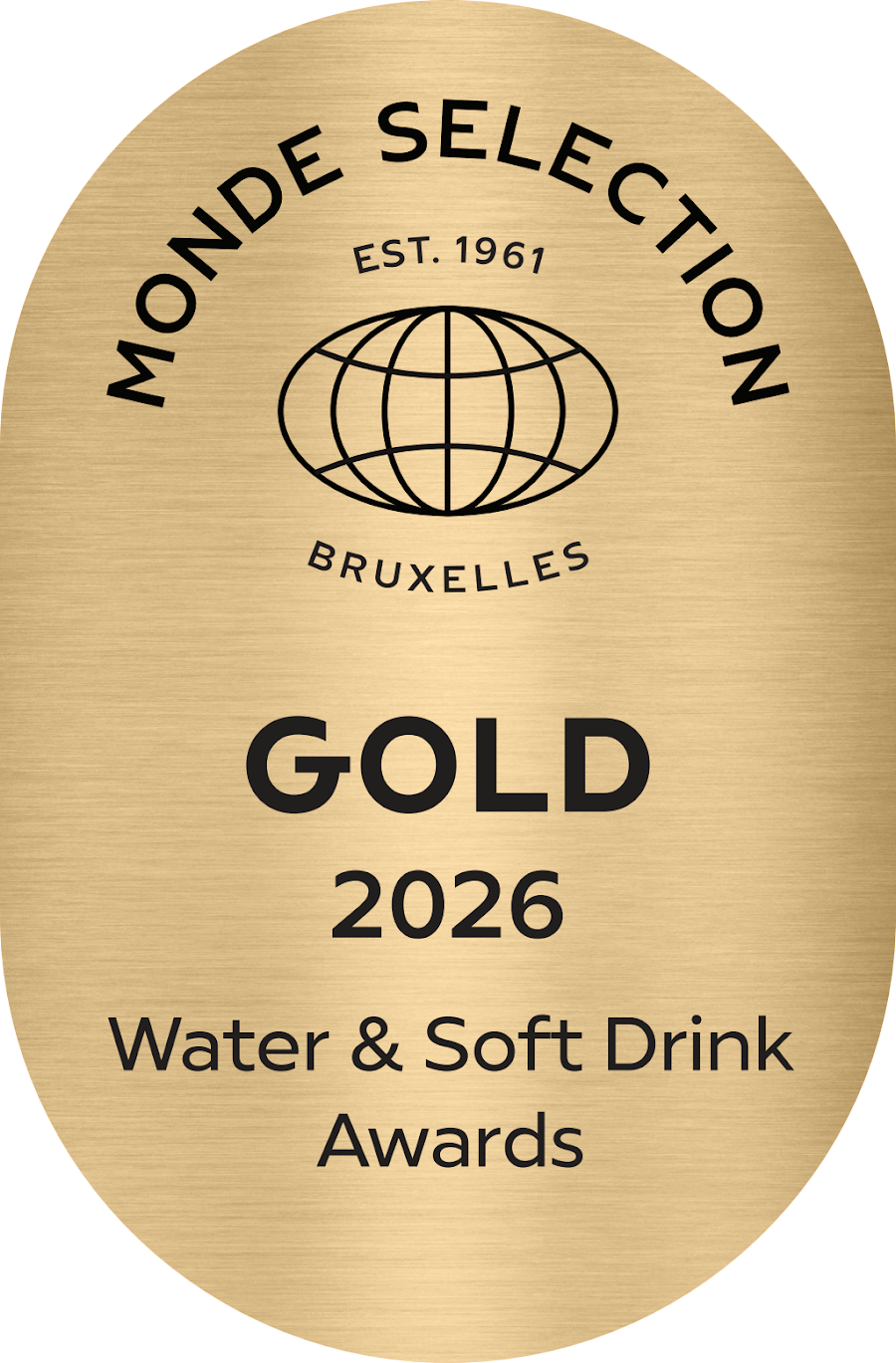 Monde Selection 2026 Gold — Water & Soft Drink Awards