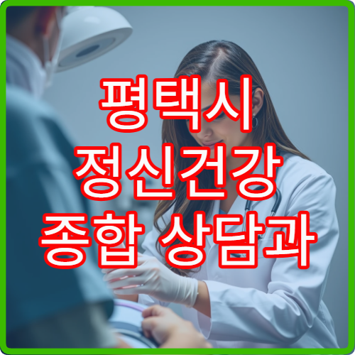 평택시 정신건강 종합 상담과 정서 안정 프로그램 운영 병원 정보