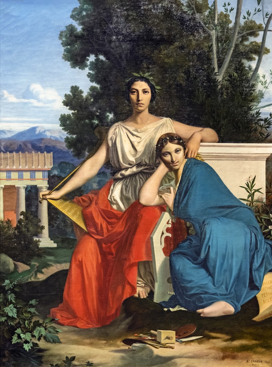 Poetry Of Glory And Poetry Of Love The Two Muses 1844