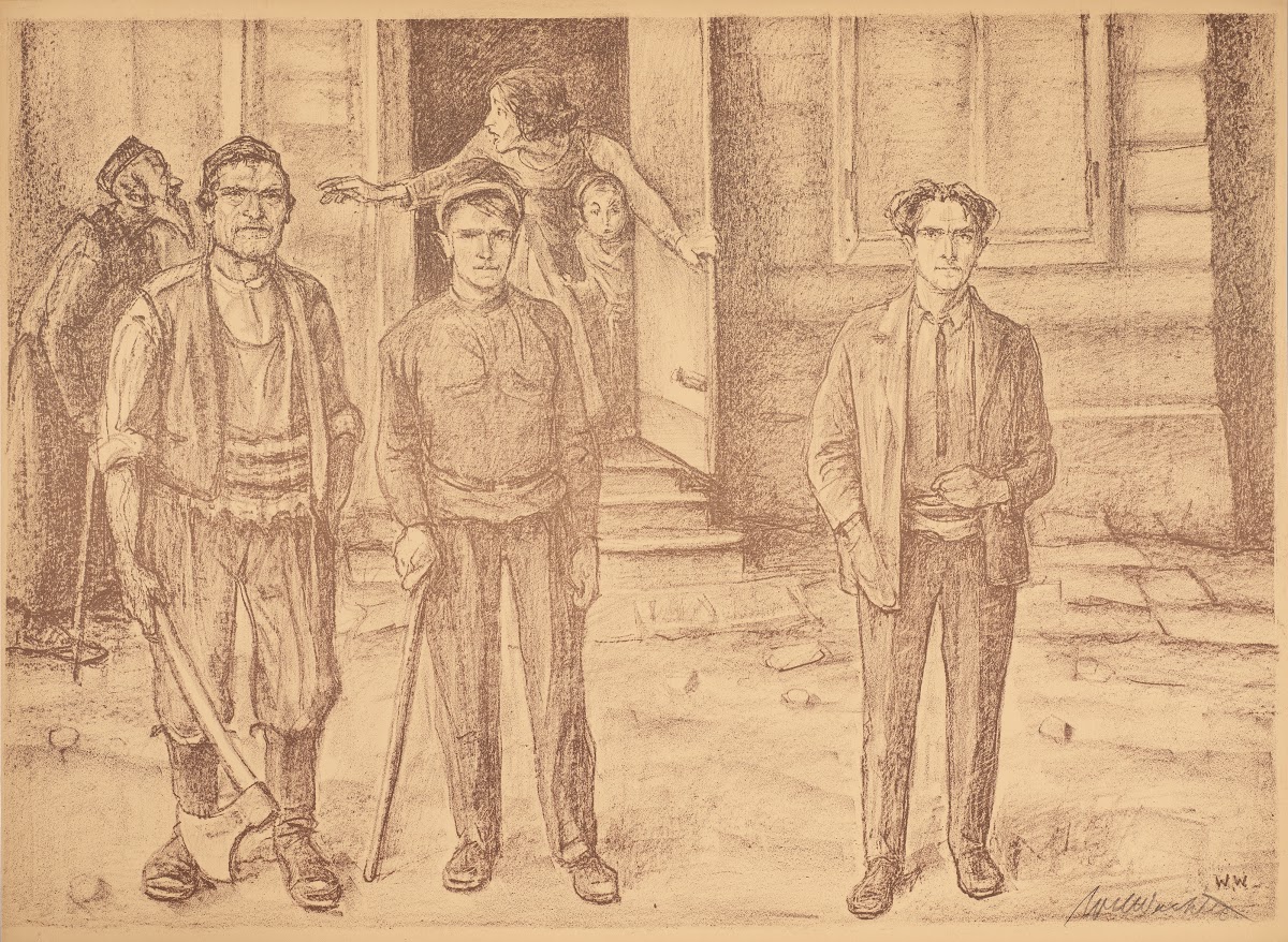 In anticipation of the massacre 1936