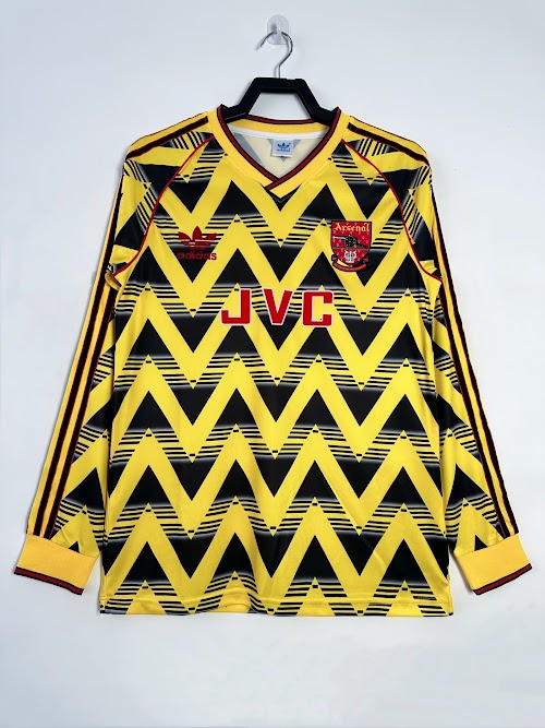 Camiseta de visitante del Arsenal 1991-93 de manga larga.jpeg
