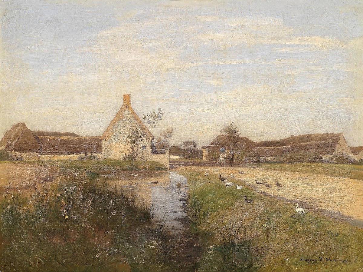 Eingang zum Dorf Cayeux 1891