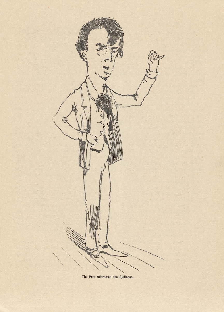 The poet addressed the audience 1907