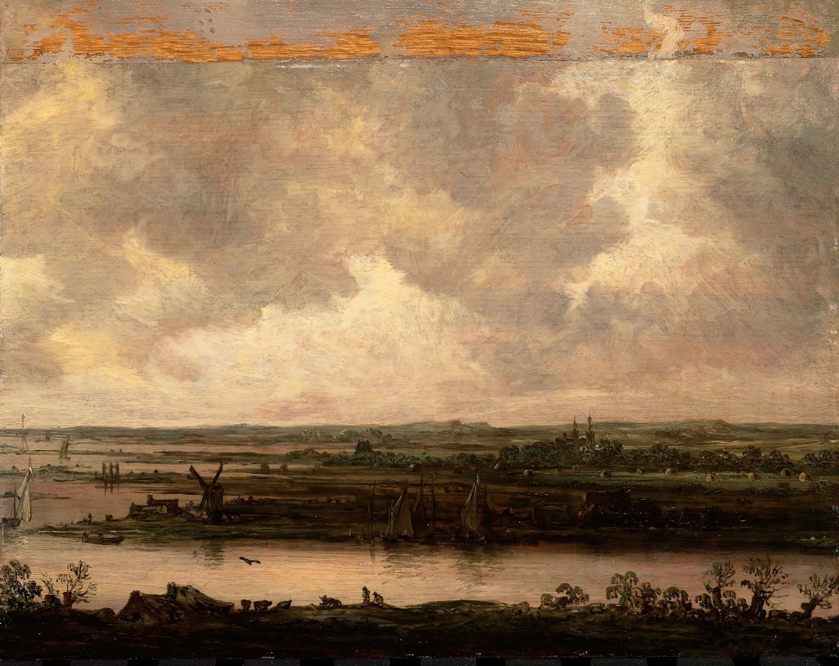 Panoramic View of the River Spaarne and the Haarlemmermeer in or after 1644
