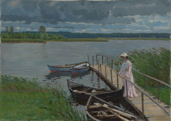 Landungssteg am Kölpinsee auf Usedom 1904